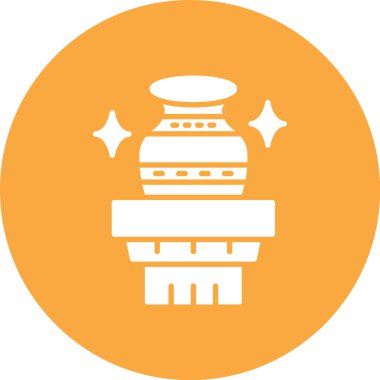 Bir pasta simgesinin vektör illüstrasyonu