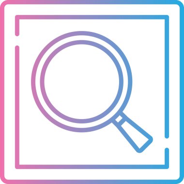 Arama simgesi vektör illüstrasyonu