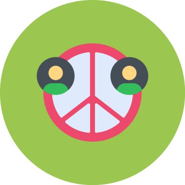 Bir barış simgesinin vektör çizimi