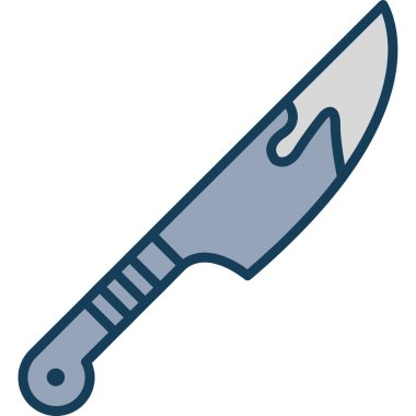 bıçak bıçak simgesi, taslak biçimi