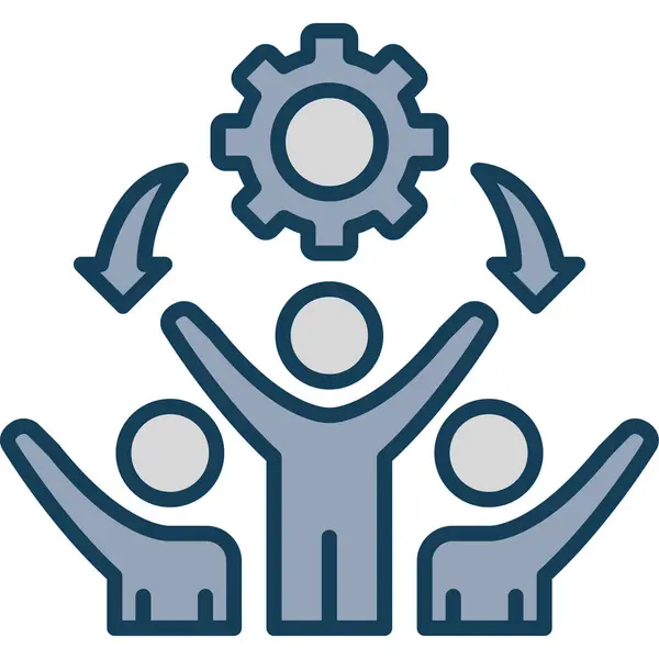 İş takım çalışması vektör simgesi