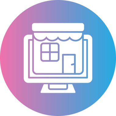 Alışveriş simgesinin vektör illüstrasyonu