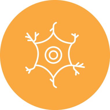 Tek eşli soyut vektör simgesi çizgisi