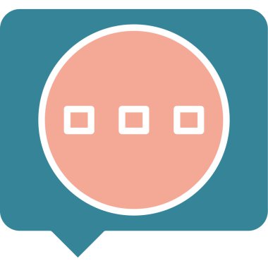 Sohbet renkli vektör simgesi