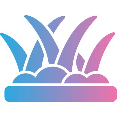 Bir çiçek simgesinin vektör illüstrasyonu