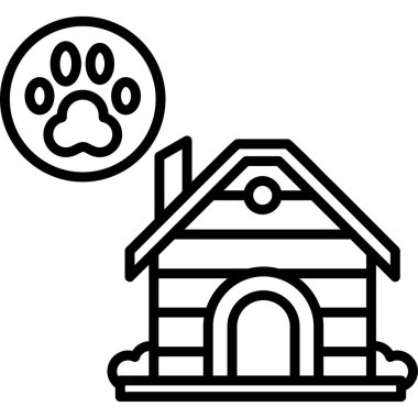köpek simgesi vektör illüstrasyonu
