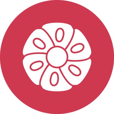 Bir çiçeğin vektör illüstrasyonu