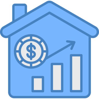 Ev. Web simgesi basit illüstrasyon