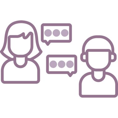 Sohbet iletişim simgesi ana hat biçimi