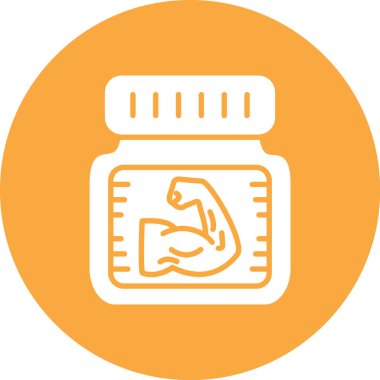 Hapları şişe kutsal kişilerin resmi, vektör çizim