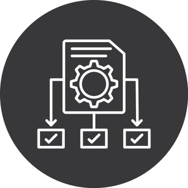 Belge. Web simgesi basit illüstrasyon
