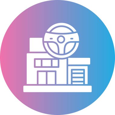 Modern araba simgesinin vektör illüstrasyonu