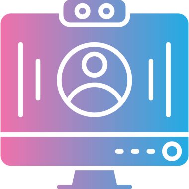 Kamera. Web simgesi basit illüstrasyon