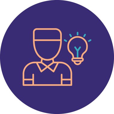 iş adamı simgesi vektör illüstrasyonu