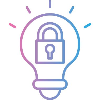 basit vektör illüstrasyonunu kilitle