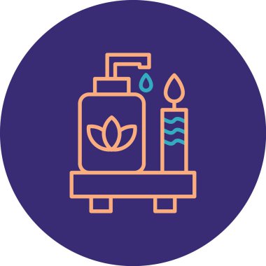 Mum ikonunun vektör illüstrasyonu