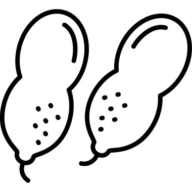 Beyaz arkaplandaki karikatür bezelyelerinin vektör çizimi