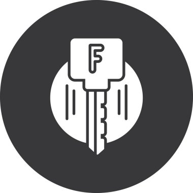 anahtar simgesi, vektör illüstrasyonu