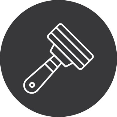 Çekiç simgesinin vektör illüstrasyonu