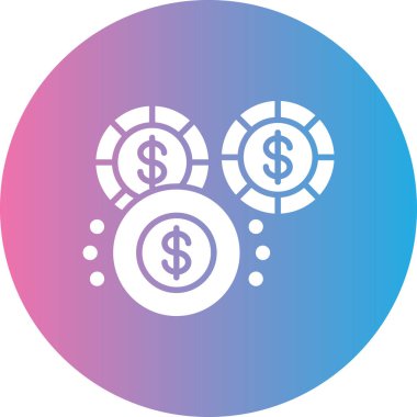 Bozuk para. Web simgesi basit illüstrasyon