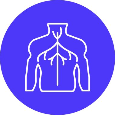 İnsan gövdesi simgesinin vektör illüstrasyonu