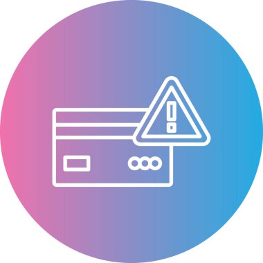 Kredi Kartı. Web simgesi basit illüstrasyon