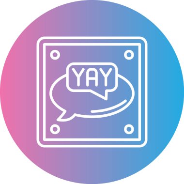 Modern bir simgenin vektör illüstrasyonu