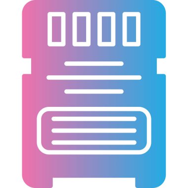 Modern b 'nin vektör illüstrasyonu kahve ikonundan yoksun