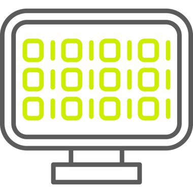 Bilgisayar. Web simgesi basit illüstrasyon