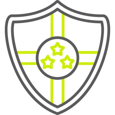 kalkan ikon vektör illüstrasyonu