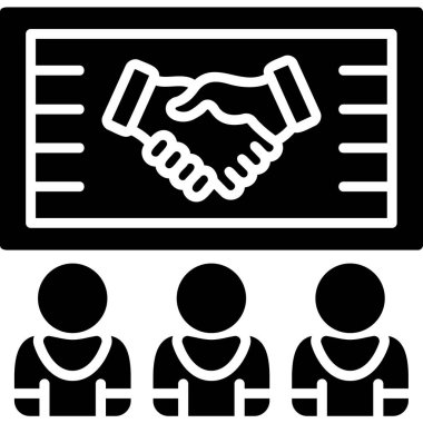 El sıkışma simgesi vektör illüstrasyonu