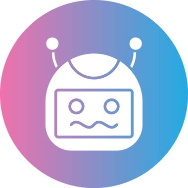 Robot simgesinin vektör illüstrasyonu