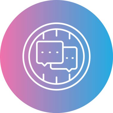 Sohbet simgesi vektör illüstrasyonu