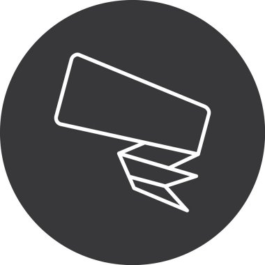 Çemberin bir simgesinin vektör illüstrasyonu