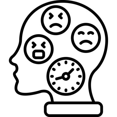 Saati olan kızgın kafa