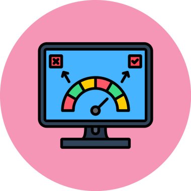 Bilgisayar simgesini izle. Web için dizüstü bilgisayar vektör simgesinin özet çizimi