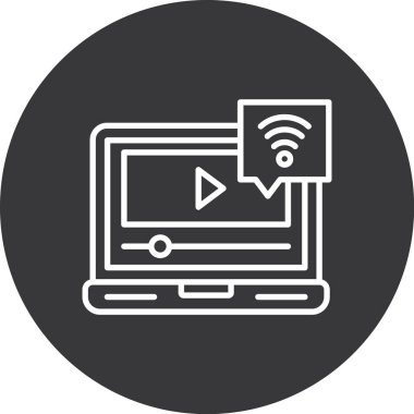 video simgesi vektör illüstrasyonu