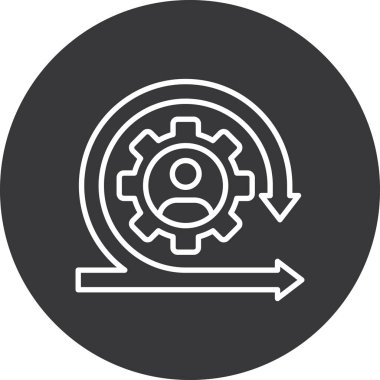 Simgeyi ayarlamanın vektör illüstrasyonu