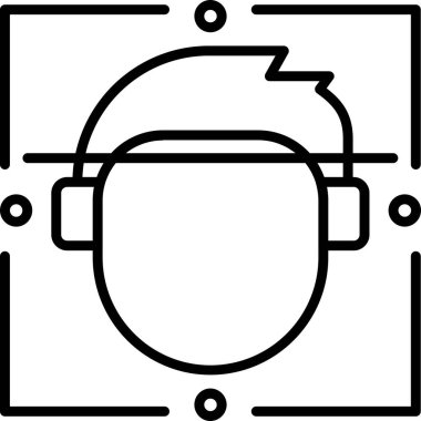 Bir kadın simgesinin vektör illüstrasyonu