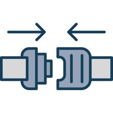 dambıl simgesi vektör illüstrasyonu