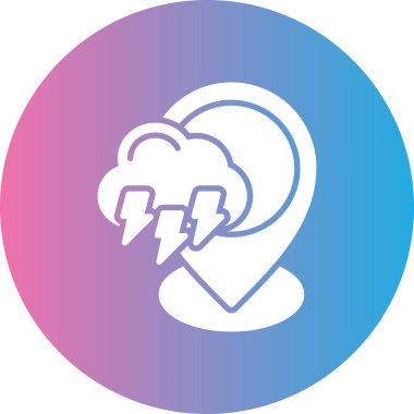 Fırtına bulutu kutsal kişilerin resmi, vektör çizim