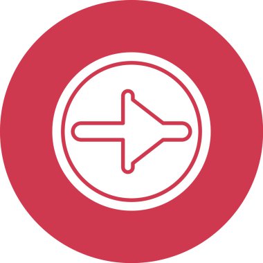 uçak ikonu vektör illüstrasyonu