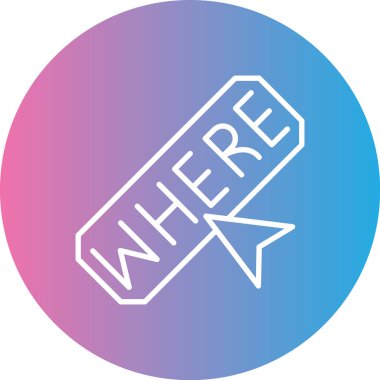 Harita işaretleyici vektör illüstrasyonuName