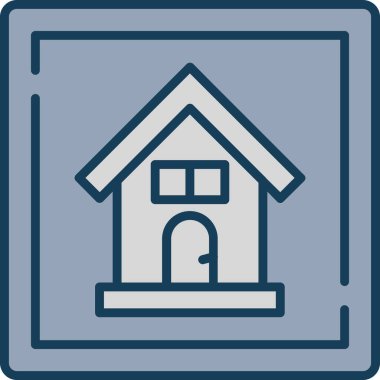 ev simgesi vektör illüstrasyonu