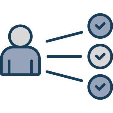 İnsan simgesinin vektör illüstrasyonu