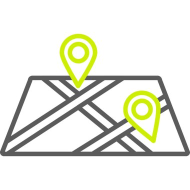 E- posta simgesi ile harita işaretleyici