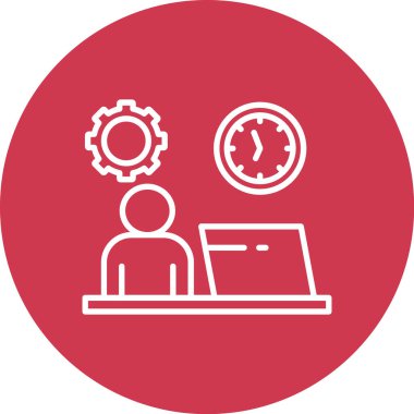 İş ve finans simgesinin vektör illüstrasyonu