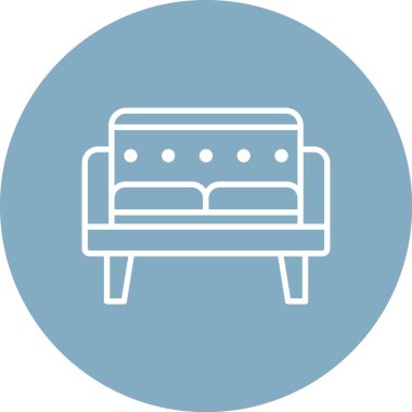 kanepe ikonu vektör illüstrasyonu