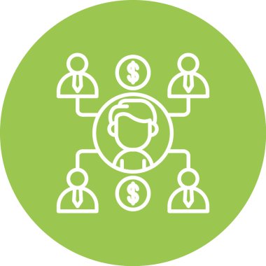 Dolar. Web simgesi basit tasarım