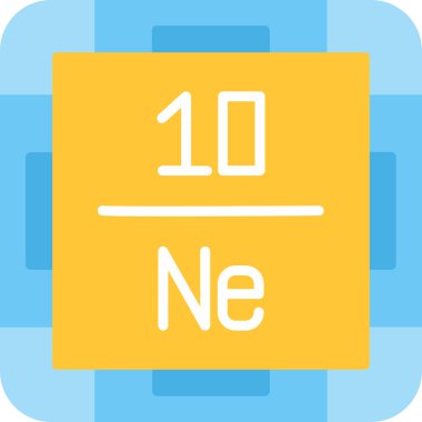 Periyodik tablonun tasarımı için vektör illüstrasyonu